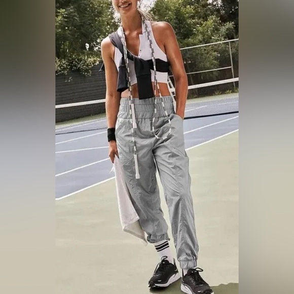 free people movement Pants - Free People Movement Silver Joggers